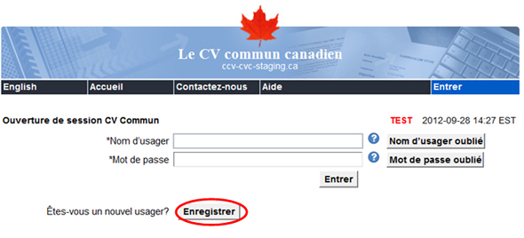 écran comment s'enregistrer
